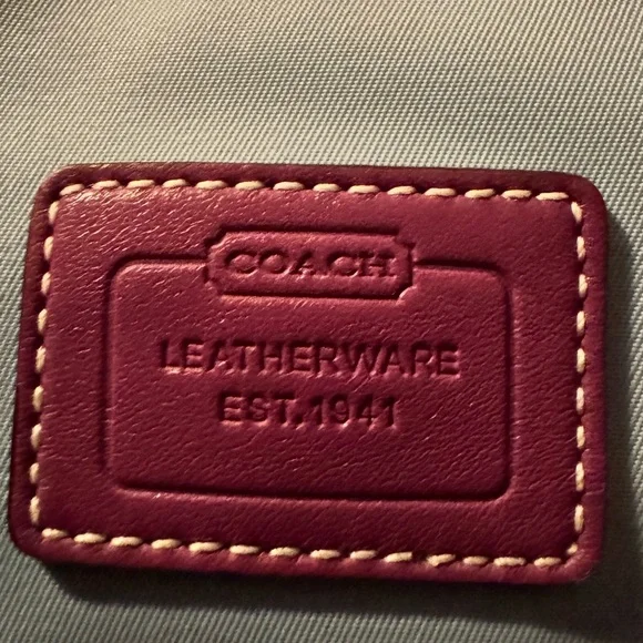 Coach Y2K Hampton Top Handle Nylon Mini Handbag (Baby Blue/Purple) - EUC - Picture 2 of 11